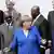 Chancellor Angela Merkel with a group of African leaders