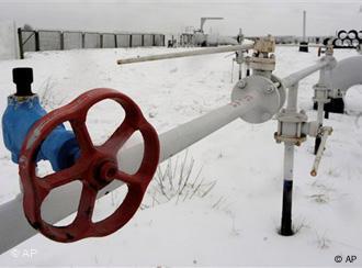 Gaspipeline in Boyarka, in der Nähe von Kiew.