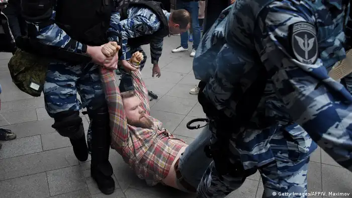 Russland Proteste für Oppositionsführer Alexei Navalny (Getty Images/AFP/V. Maximov)