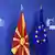 Belgien Die mazedonische Fahne am EU-Parlament