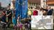 People in Gadheim holding an EU flag People in Gadheim holding an EU flag
