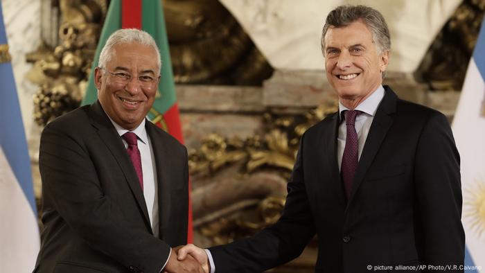 Mauricio Macri, Antonio Costa (picture alliance/AP Photo/V.R.Caivano)