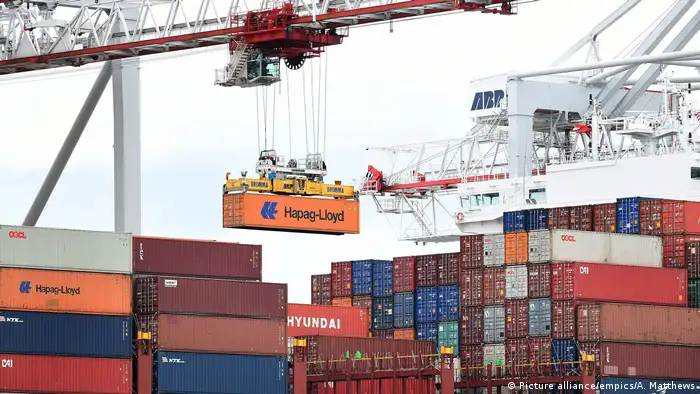 Container freight in England