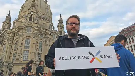 BTW Sommerreise Bürgerstimmen Dresden Markus Degenkolb (DW)