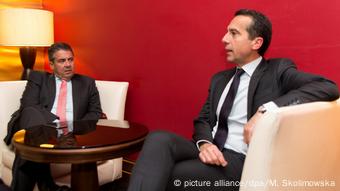 Gabriel und Kern bei einem Treffen Anfang Juni