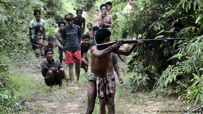 Indonesien Konvertiertes Orang Rimba Volk (Getty Images/AFP/G. Chai Hin)