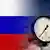 Russian flag and gas guage