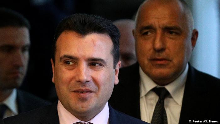 Bulgarien Mazedonien Zaev bei Borissow in Sofia (Reuters/S. Nenov)