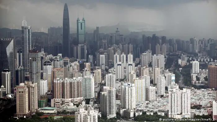 China Shenzhen Wolkenkratzer