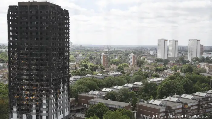 England Londoner Hochhaus (Picture alliance/AP Photo/F. Augstein)