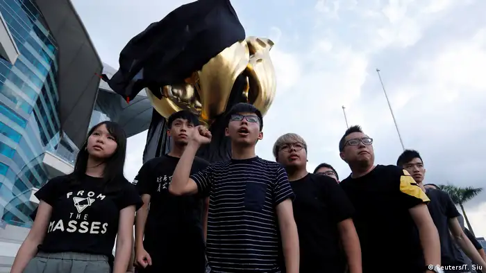 Hong Kong Aktivisten Protest Joshua Wong