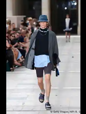 A model on the runway at the Louis Vuitton Menswear Collection News  Photo - Getty Images