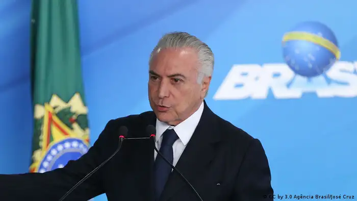Brasilien - Präsident Michel Temer in Brasilia (CC by 3.0 Agência Brasil/José Cruz)