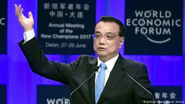 China, Chinas Premier Li Keqiang wirbt für Globalisierung und Freihandel (picture-alliance/dpa/J. Nukari)