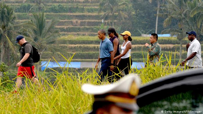 Indonesien Barack Obama mit Familie in Urlaub (Getty Images/AFP/Stringer)