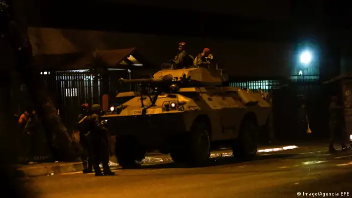 Venezuela - Militär nahe des Palast des Präsidenten (Imago/Agencia EFE)