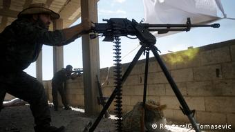 YPG fighters in Raqqa