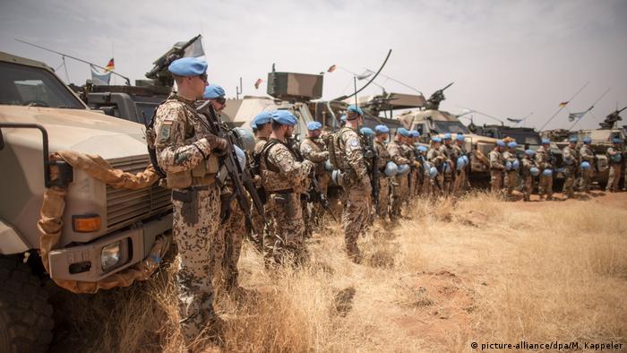 Bundeswehr soldiers from the UN Mission MINUSMA in Mali