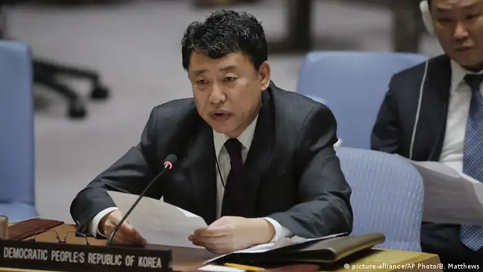 UN Sicherheitsrat- Nordkoreas stellv. UN-Botschafter Kim In Ryong