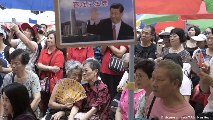 Hongkong - Xi Jinping - Kundgebung