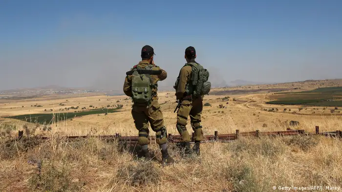 Израильские солдаты на границе с Сирией
