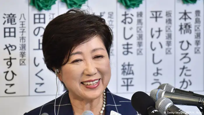 Japan Tokyo Regional-Wahlen Yuriko Koike