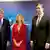 Treffen von Präsident Hashim Thaci Kosovo und Präsident Aleksandar Vučić Serbien in Brüssel