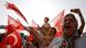 Supporters of Turkey's main opposition Republican People's Party (CHP) leader Kemal Kilicdaroglu wave Turkish flags on the 19th day of a protest Supporters of Turkey's main opposition Republican People's Party (CHP) leader Kemal Kilicdaroglu wave Turkish flags on the 19th day of a protest