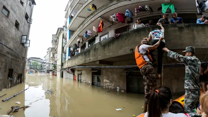 China Überflutung Überschwemmung Fluss Wetter Umwelt (Reuters)