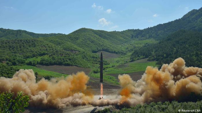North Korean test of a Hwasong-14 (Reuters/KCNA)