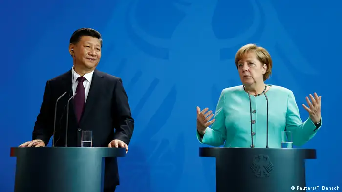 Deutschland China Merkel und Xi PK im Kanzleramt