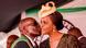 Robert Mugabe kissing his wife on the cheek at his 93. birthday celebration Robert Mugabe kissing his wife on the cheek at his 93. birthday celebration