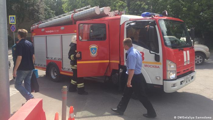 Пожарная машина в Москве