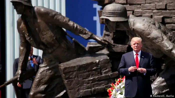 Polen Rede US-Präsident Donald Trump in Warschau (Reuters/C. Barria)