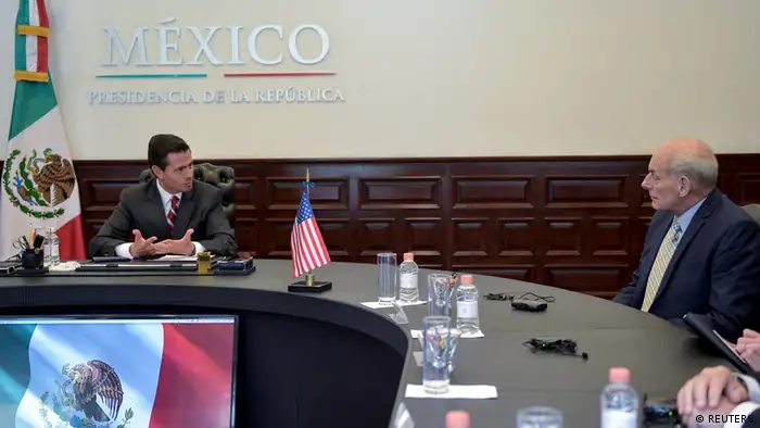 Mexiko | Mexikos Präsident Enrique Pena Nieto trifft U.S. Heimatschutzminister John Kelly (REUTERS)