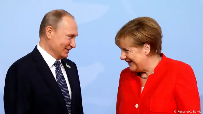Deutschland G20 Begrüßung der Teilnehmer durch Merkel (Reuters/C. Barria)
