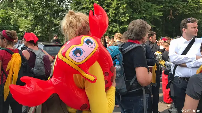 Hamburg G20 Protest Demonstranten (DW/A. Islam)