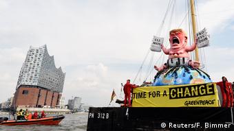 G20 Gipfel in Hamburg | Greenpeace Protest - Donald Trump