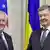 Der ukrainische Präsident Poroschenko trifft sich mit dem US-Außenminister Tillerson