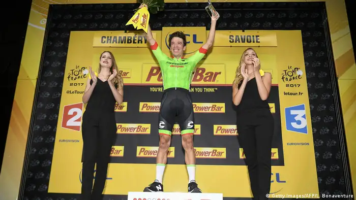 Tour de France 2017, 9. Etappe | Etappensieger Rigoberto Uran, Kolumbien (Getty Images/AFP/L. Bonaventure)