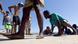 Libyen Gharaboli gerettete Migranten Libyen Gharaboli gerettete Migranten