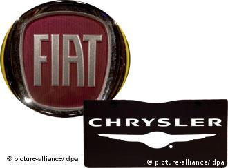 Эмблемы концернов Chrysler и FIAT