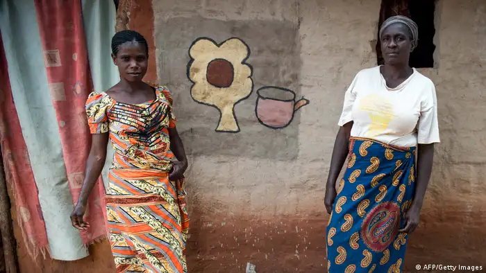Kongo | Wandmalerei in Makwatsha (AFP/Getty Images)