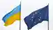 Флаг Украины и флаг ЕС