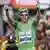 Siegerbild von Marcel Kittel im grünen Trikot beim Überfahren der Ziellinie in Bergerac