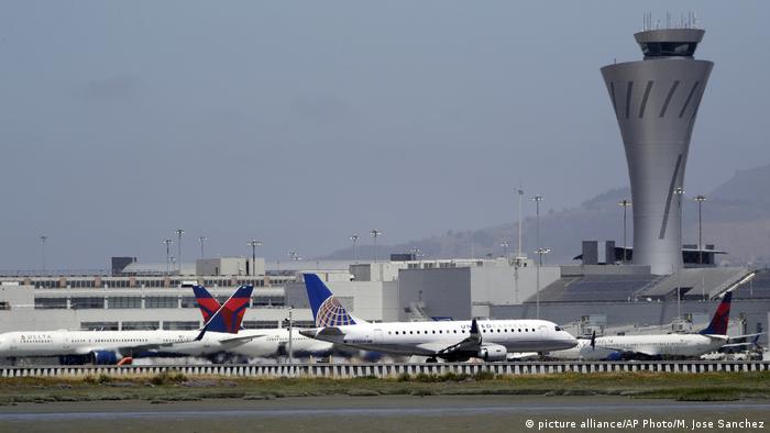 USA Vorfall mit Air Canada-Maschine in San Francisco (picture alliance/AP Photo/M. Jose Sanchez)