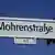 Mohrenstrasse street sign