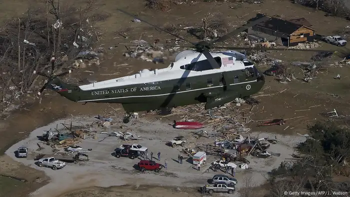 USA - Bush und Hurricane Katrina (Getty Images/AFP/J. Watson)