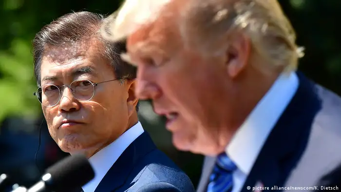 USA Moon Jae-in und Donald Trump (picture alliance/newscom/K. Dietsch)