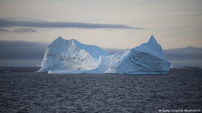 An iceberg is pictured in the western Antarctic peninsula